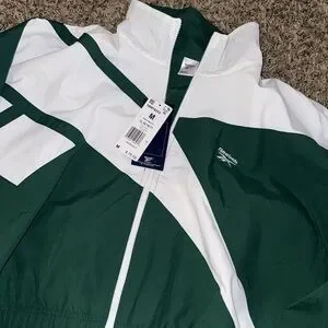 Reebok Green and White Track Suit